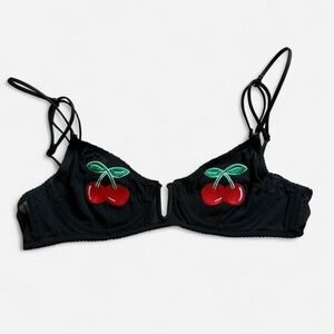 Urban Outfitters Black Cherry Bralette 🍒